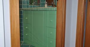 Bagno legno verde